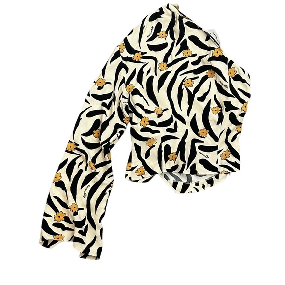 NANUSHKA size small Laurine one-shoulder printed top - Picture 8 of 8